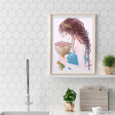 Special-shaped Diamond Painting Flower Girl DIY Mosaic Kit for Bead Art