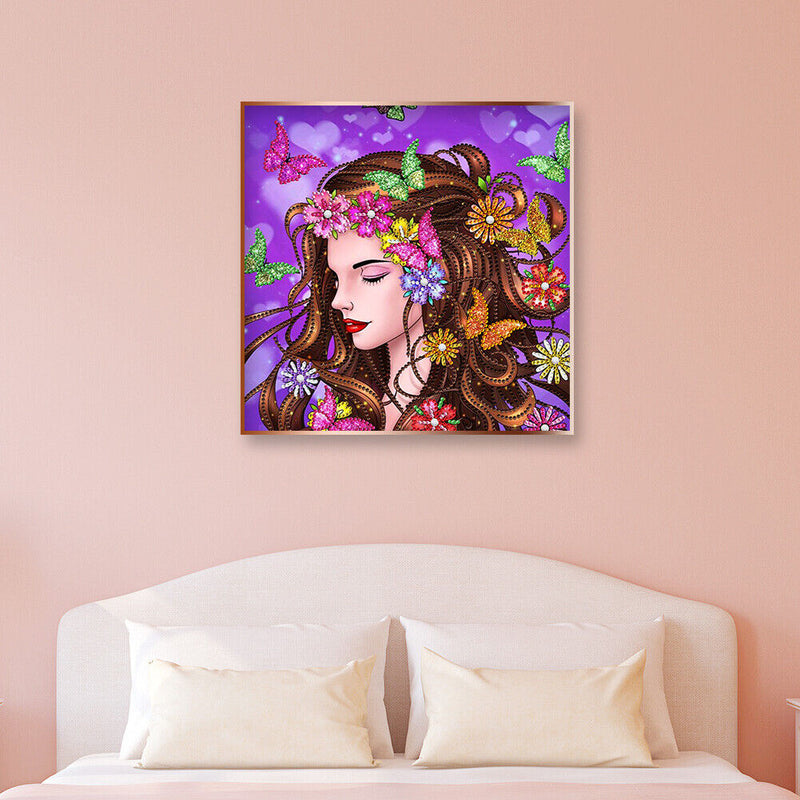 Mosaic Part Drill Special Shaped DIY Butterfly Beauty 5D Diamond Painting