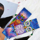 2pcs Birds DIY Special Shaped Diamond Painting Leather Bookmark Tassel Book