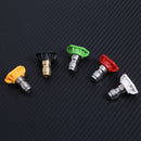 5 Pack/set High Pressure Washer Spray Nozzle Tips Variety Degree 1/4" Connector