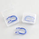 Soft Silicone Swimming Earplugs Nose Clip Diving Surfing Nose Clips (Blue) Newly