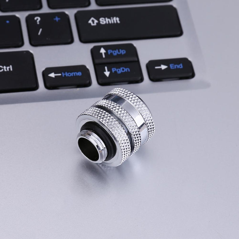 G1/4 14mm OD 4 Laps Hard Tube Quick Fitting Connector for PC Water Cooling