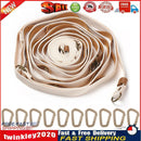 Outdoor Hanging Pope Leather Clothesline for Hiking Camping (B 10 Buckles) Newly