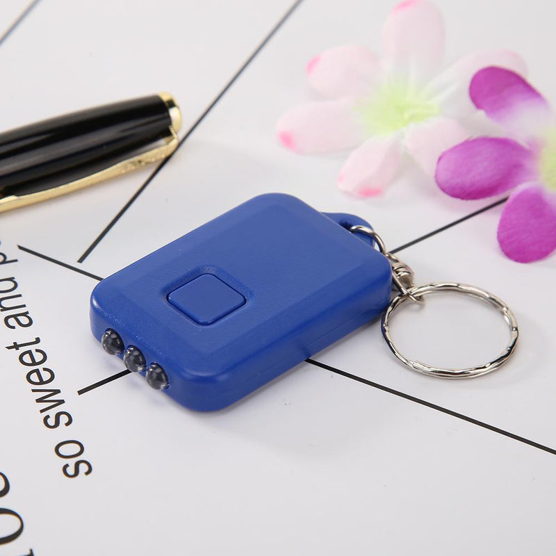 Portable Keychain LED Flashlight Solar Power Light Torch for Hiking Camping