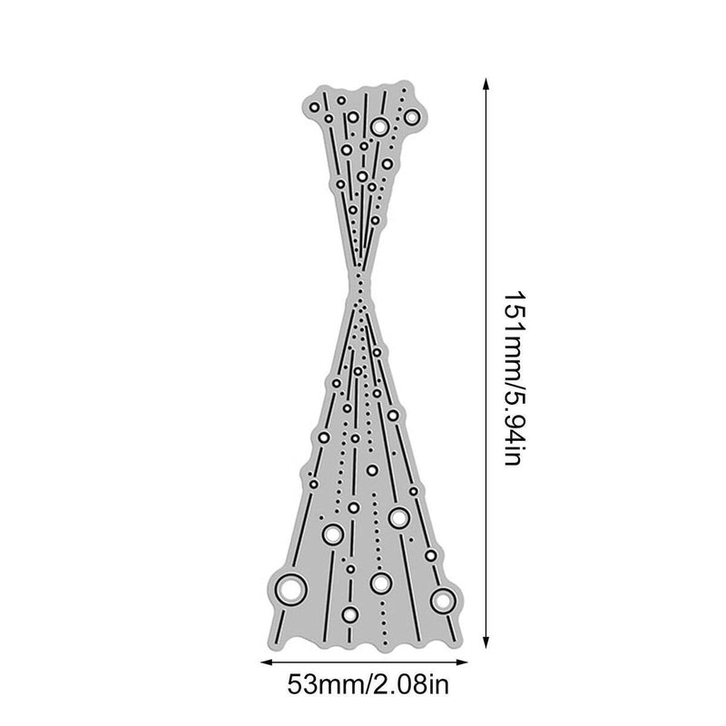 Christmas Bubble Spotty Line Metal Cutting Dies Scrapbooking Stencils Craft DIY`