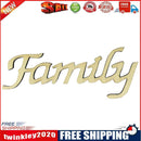 Family Letters DIY Wooden Decals Walls Furniture Ornaments Home Decorations