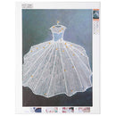 Diamond painted 5D DIY wedding dress series with different diamonds(YX3889)