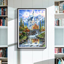 5D DIY Full Drill Diamond Painting Fantasy Castle Cross Stitch Mosaic Decoration