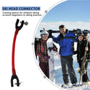 Elastic Clip Removable Winter Ski Tip Connector for Kid Beginner (Red) Newly