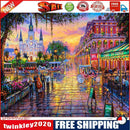 Painting By Numbers Kit DIY Street View Hand Painted Canvas Oil Art Picture