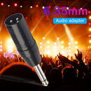 XLR 3-Pin Male to 6.35mm Mono Male Plug Audio Jack Adapter Connector Converter