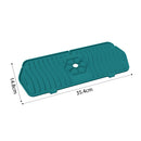 Kitchen Faucet Mat Silicone Sink Splash Guard Counter Draining Pad (Green) Newly