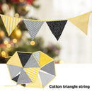 INS Nordic Cotton Fabric Flags Yellow Gray Pennant Party Wedding Supplies Newly