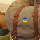Ukraine Ukrainian Map Flag Symbol Round Styles Clothes Pins 5.8cm