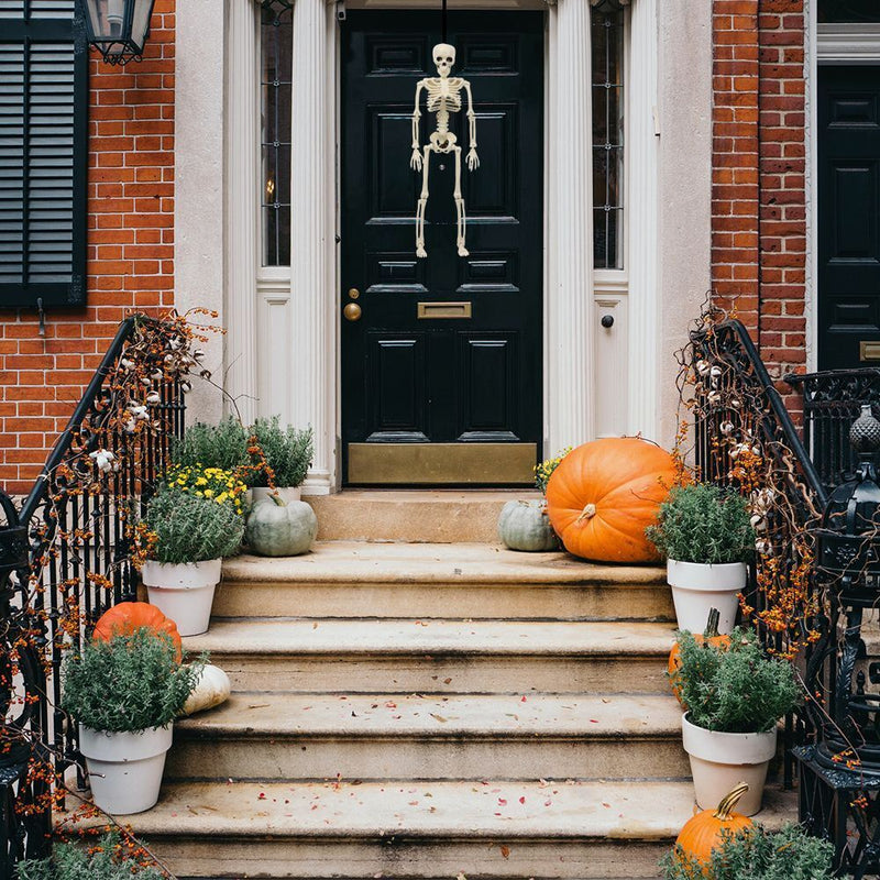 DIY Party Decoration Outdoor Halloween Poseable Size Scary Props Human Skeleton