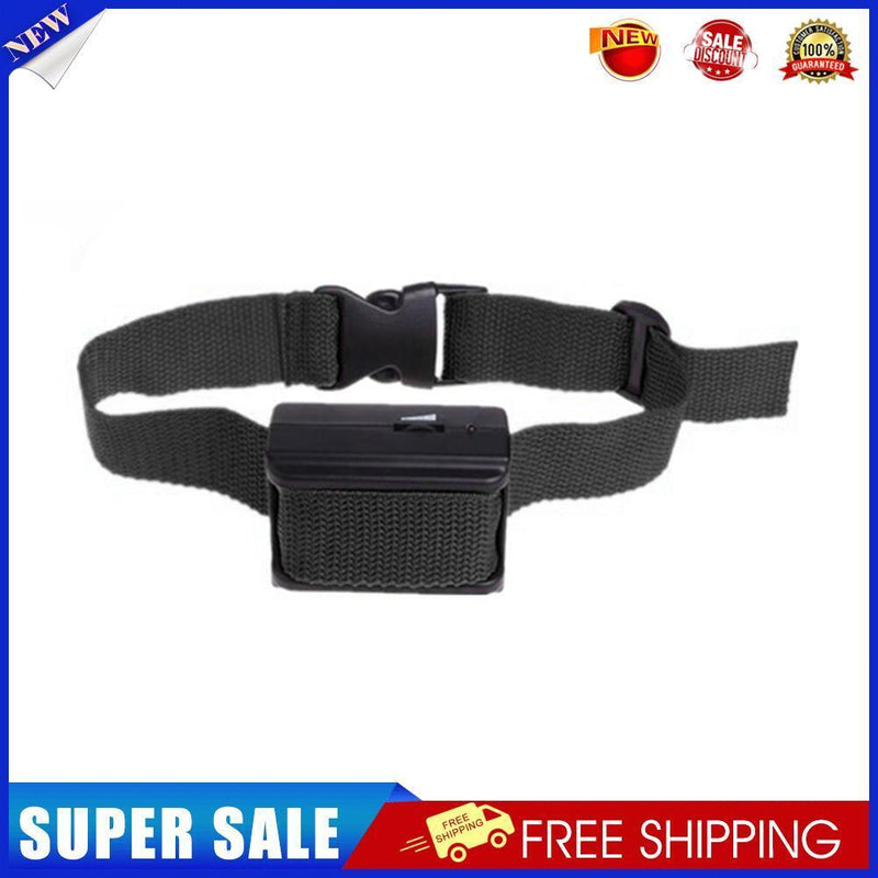 Voice Control Pet Anti Barking Ultrasonic Dogs Training Collar (Black)