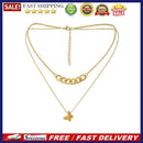 Titanium Steel Butterfly Pendant Female Double Layer Simple Necklace Choker