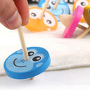 Wood Gyro Kids Toys Relief Stress Desktop Spinning Top Toys Gifts (Cartoon)