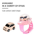 Mini Remote Control 2.4G Wrist Watch Racing Car 4CH RC Vehicle Toys (Pink)