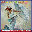 20X20cm Oil Paint By Numbers Girl Pattern Frameless Picture Crafts Home Dec