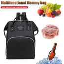 Mom Travel Rucksack Canvas Backpack Waterproof Portable Backpack (Black) Newly