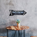 Arrow Shape Dad s Garage Retro Metal Plate Tin Sign for Bar Pub Club Cafe