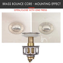 Wash Basin Bounce Drain Filter Stopper Bathtub Bathroom Plug Trap Hair Catc