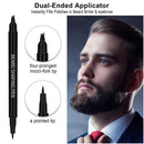 Beard 2 in 1Barber Pencil Beard Pencil Filler for Men 4 Fork Tip Filler Pen