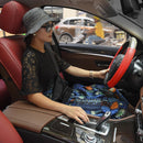 Kid Car Seat Belt Triangle Safety Holder Seat Cover Neck Protection (Black