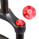 Dustproof MTB Front Fork Cap Bicycle Air Gas Valve Protective Cover (Red) Newly