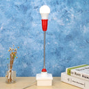 E27 LED Light Bulb Holder Universal Flexible Extension Lamp Socket (Red) Newly