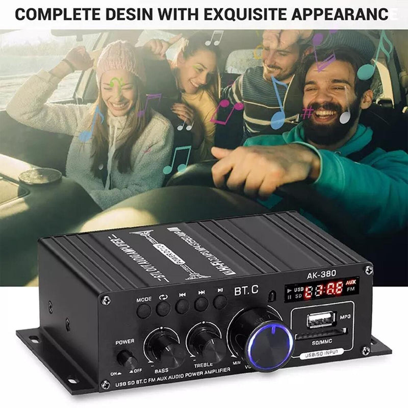 1Pcs Mini HIFI Car Home Digital Amplifier 800W 2CH Audio Power Amplifier New_