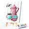 Frameless Cartoon Snack Oil Paint By Numbers Kit DIY Acrylic Handmade Handicraft