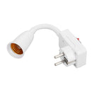E27-E27 Rotating Lamp Base Flexible Extension Adapter LED Holder (EU) Newly