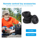 4pcs Wheel Rims Tire Set for 1/10 Axial Hsp Redcat Traxxas RC Off-Road Truc