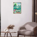 #A Summer Tropical Bar Plate Metal Tin Sign Plaque for Pub Club Wall Home Deco