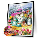 5D DIY Diamond Painting Kits Cat Full Round Drill Wall Art Crafts Mosaic Decor