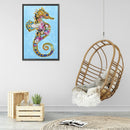 5D Diamond Painting Kit DIY Hippocampus Partial Special Shape Drill Mosaic Ar