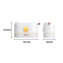 Essential Oil Diffuser Simulation Flame Home Aroma Air Humidifier (White)