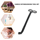 Stainless Steel Candle Cut Trimmer Cutter Snuffer Hook Clipper (Black) Newly