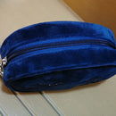 Embroidered Velvet Cosmetic Bag Makeup Pouch Finishing Bag Storage Case