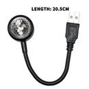 USB Car Atmosphere Blue Star Light Mini LED Projection Night Lamp Star P9V2