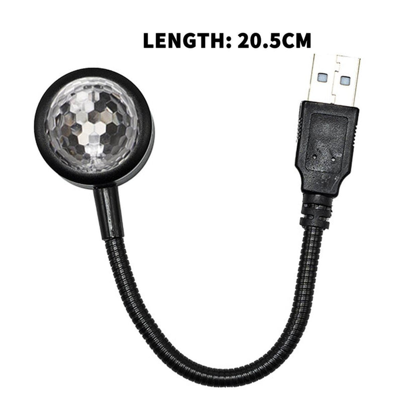 USB Car Atmosphere Blue Star Light Mini LED Projection Night Lamp Star P9V2