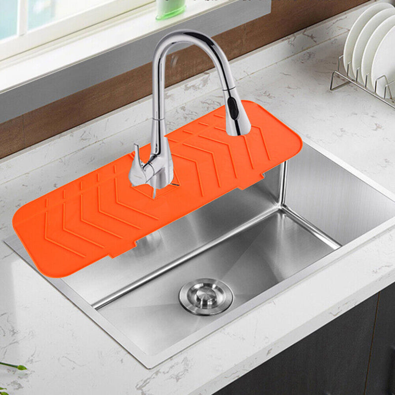 #A Reusable Silicone Kitchen Absorbent Mat Sink Splash Guard Board Sucker