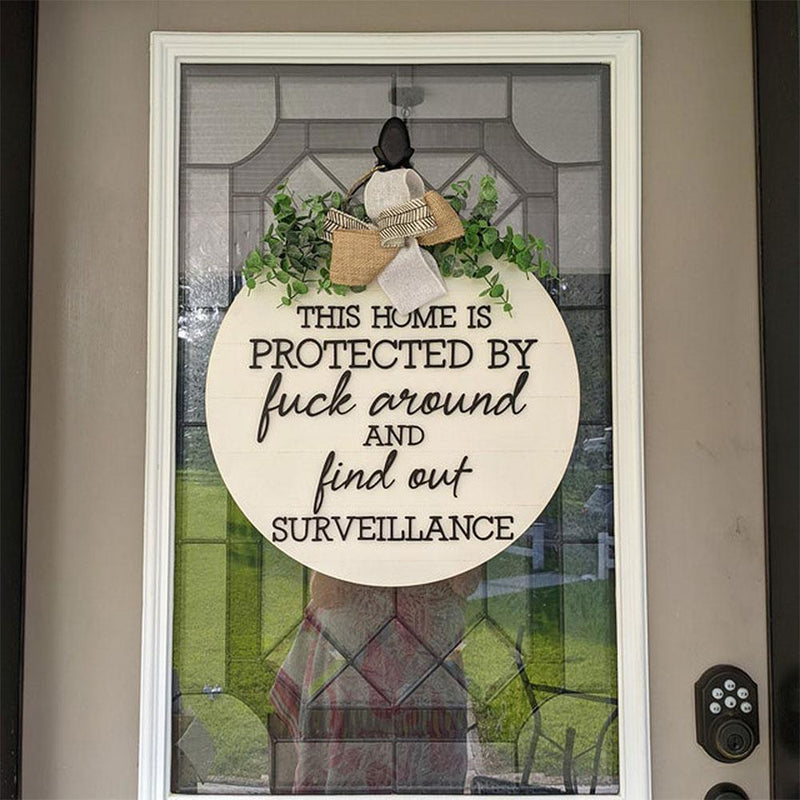 Welcome Door Sign Porch Wall Hanging Bow Greenery Home Crafts Pendant Decor.