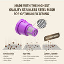 Keurig Refillable Reusable Coffee Capsule K Cap Filter Basket Pod (Purple)