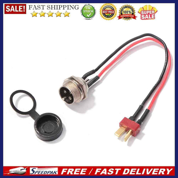 Electric Scooter Parts Power Charger T-head Charging Port Plug for KUGOO M4