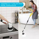7in1 Electric Cleaning Brush Wireless Cleaner Adjustable Cleaning.