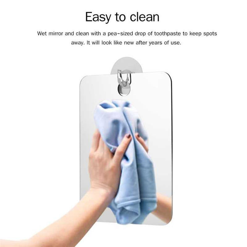 Washroom Decor Shaving Suspensibility Fogless Mirror Looking Glass Anti Fog