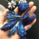 Mineral Specimen Titanium Crystals Cluster Black Tourmaline Healing Jet Stone